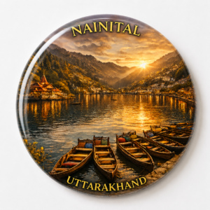 "NAINITAL"58 MM ROUND FRIDGE MAGNET