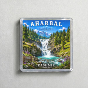 "AHARBAL" 2X2 INCHES SQUARE ACRYLIC FRIDGE MAGNET