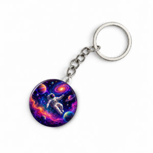 "ASTRONAUT" ROUND 44 MM/58 MM KEYCHAIN
