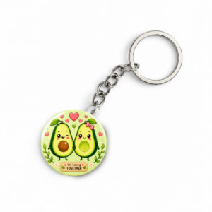 "AVOCADO" ROUND 44 MM/58 MM KEYCHAIN