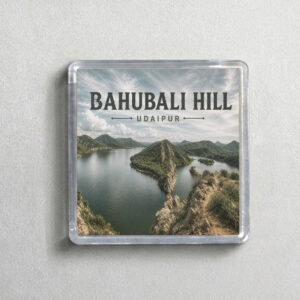 "BAHUBALI HILL" 2X2 INCHES SQUARE ACRYLIC FRIDGE MAGNET