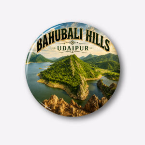 "BAHUBALI HILLS"58 MM ROUND FRIDGE MAGNET