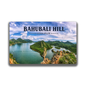 "BAHUBALI HILL" 85*54 MM RECTANGLE PVC GLITTER FINISH FRIDGE MAGNET