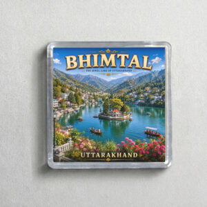 "BHIMTAL" 2X2 INCHES SQUARE ACRYLIC FRIDGE MAGNET