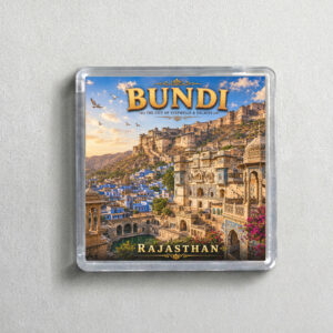 "BUNDI" 2X2 INCHES SQUARE ACRYLIC FRIDGE MAGNET