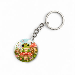 "CUTE FROG" ROUND 44 MM/58 MM KEYCHAIN