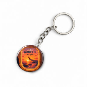 "FLIGHT WINDOW" ROUND 44 MM/58 MM KEYCHAIN