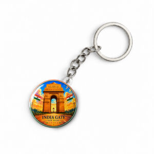 "INDIA GATE" ROUND 44 MM/58 MM KEYCHAIN