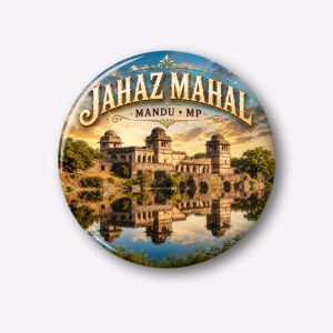 "JAHAZ MAHAL"58 MM ROUND FRIDGE MAGNET