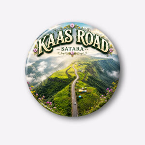 "KAAS ROAD"58 MM ROUND FRIDGE MAGNET