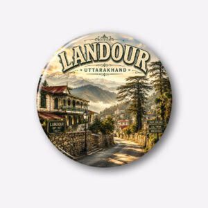 "LANDOUR"58 MM ROUND FRIDGE MAGNET