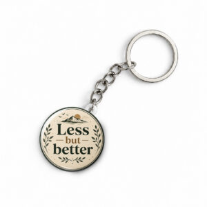 "LESS BUT BETTER" ROUND 44 MM/58 MM KEYCHAIN