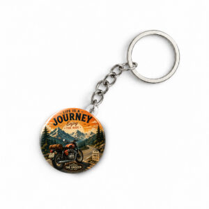 "LIFE IS A JOURNEY" ROUND 44 MM/58 MM KEYCHAIN