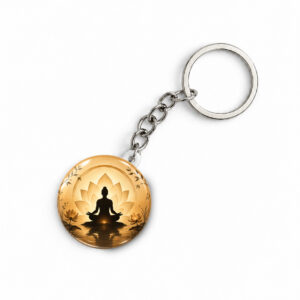 "MEDITATION" ROUND 44 MM/58 MM KEYCHAIN
