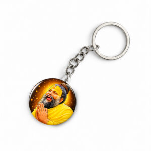 "PREMANANDJI MAHARAJ" ROUND 44 MM/58 MM KEYCHAIN
