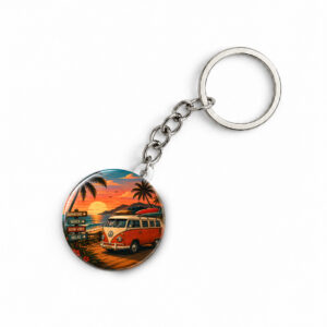 "SUNSET" ROUND 44 MM/58 MM KEYCHAIN