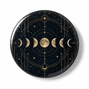 "THE MOON CYCLE" 44MM/58MM ROUND PIN BADGE