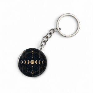 "THE MOON CYCLE" ROUND 44 MM/58 MM KEYCHAIN