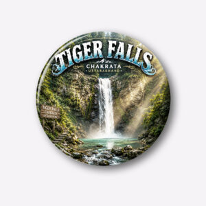 "TIGER FALLS"58 MM ROUND FRIDGE MAGNET